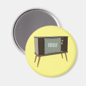 Aimant Illustration de dessin télévisé (Recto/Verso)