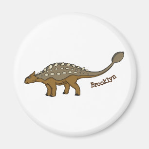 Aimant Illustration de dinosaure blindé Ankylosaurus