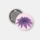 Aimant Illustration de fleur de marguerite violette | Bot (Recto/Verso)