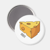 Aimant Illustration de fromage (Recto/Verso)