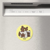 Aimant Illustration de gâteau de pain d'épices (In Situ (Lave-vaisselle))