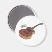 Aimant Illustration de guitare acoustique (Recto/Verso)