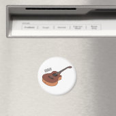 Aimant Illustration de guitare acoustique (In Situ (Lave-vaisselle))