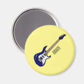 Aimant Illustration de guitare électrique (Recto/Verso)
