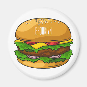 Aimant Illustration de Hamburger