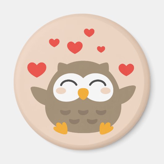 Aimant Illustration de I Owl You (Devant)