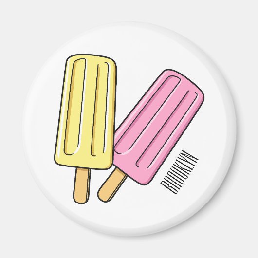 Aimant Illustration de Ice pop (Devant)