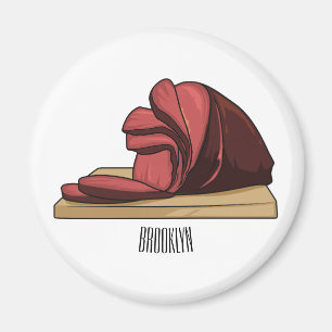 Aimant Illustration de jambon