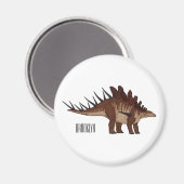 Aimant Illustration de Kentrosaurus (Recto/Verso)