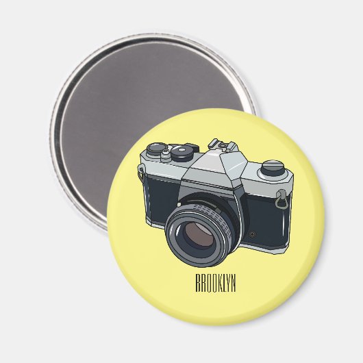 Aimant Illustration de la caméra (Recto/Verso)