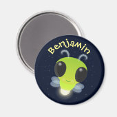 Aimant Illustration de la caricature de la luciole (Recto/Verso)