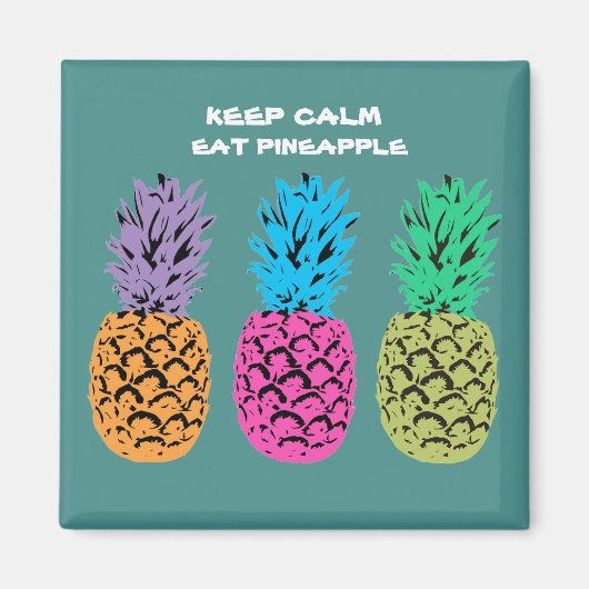Aimant Illustration de la conception d'ananas (Devant)