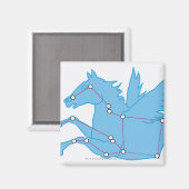 Aimant Illustration de la constellation Pegasus (Recto/Verso)