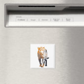 Aimant Illustration de la faune de panthère en silhouette (In Situ (Lave-vaisselle))