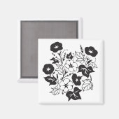 Aimant Illustration de la gloire du matin BW I (Recto/Verso)