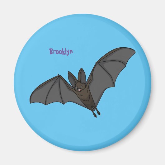 Aimant Illustration de la grande chauve-souris vampire (Devant)