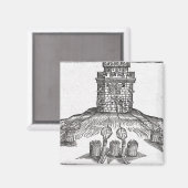 Aimant Illustration de la guerre de siège (Recto/Verso)