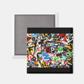 Aimant Illustration de la liberté d'expression (Recto/Verso)