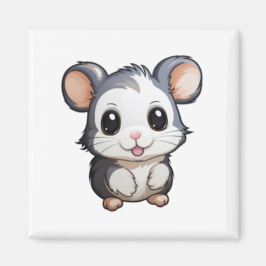 Aimant Illustration de la souris de dessin (Devant)