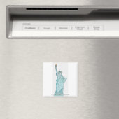 Aimant Illustration de la statue de la liberté (In Situ (Lave-vaisselle))