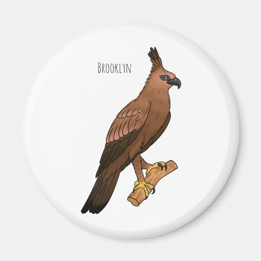 Aimant Illustration de l'aigle à faucon de Javan (Devant)