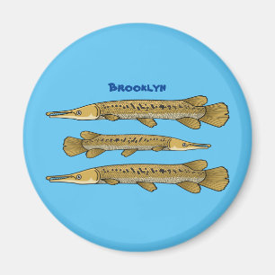 Aimant Illustration de l'alligator garfish