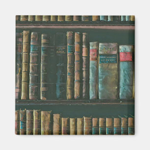 Aimant Illustration de l'amoureux de bibliothèque