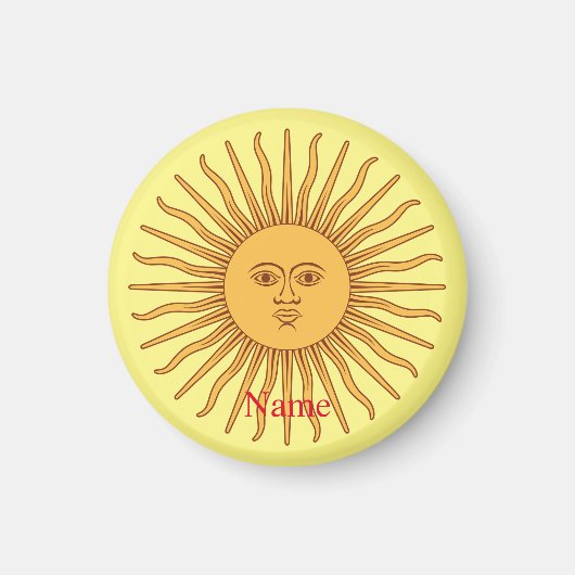 Aimant Illustration de l'art face soleil Thunder_Cove (Devant)