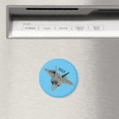 Aimant Illustration de l'avion de chasse (In Situ (Lave-vaisselle))
