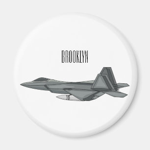 Aimant Illustration de l'avion de chasse