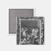 Aimant Illustration de "Le Lutrin" par Nicolas (Recto/Verso)