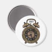 Aimant Illustration de l'horloge d'alarme (Recto/Verso)