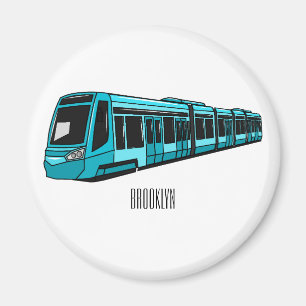 Aimant Illustration de locomotive électrique