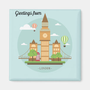 Aimant Illustration de Londres City