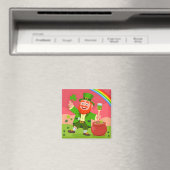 Aimant Illustration de lutin de la Saint-Patrick (In Situ (Lave-vaisselle))