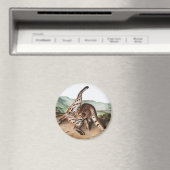 Aimant Illustration de Lynx texane (Lynx rufus var macula (In Situ (Lave-vaisselle))