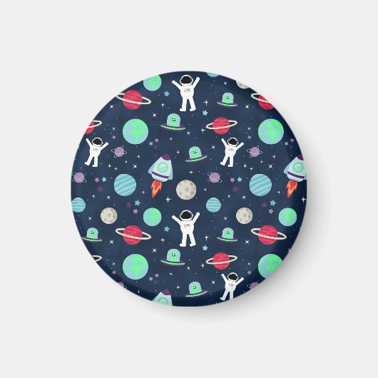 Aimant illustration de motif spatial (Devant)