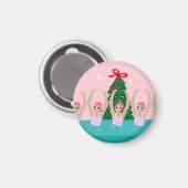 Aimant Illustration de nageurs artistiques personnalisés (Recto/Verso)