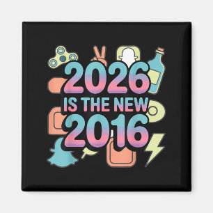 Aimant Illustration de nostalgie rétro 2016 neuve 2026