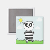 Aimant Illustration de Panda Mignon (Recto/Verso)