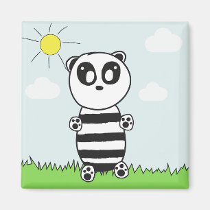 Aimant Illustration de Panda Mignon