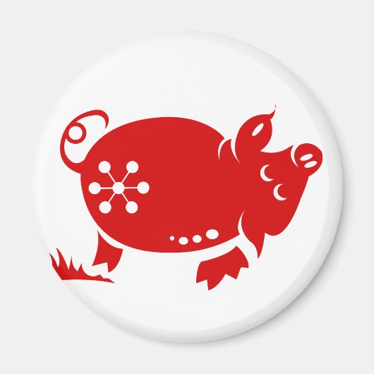 AIMANT ILLUSTRATION DE PAPIER CHINOIS ZODIAC (Devant)