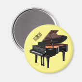 Aimant Illustration de piano (Recto/Verso)