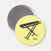 Aimant Illustration de piano clavier (Recto/Verso)