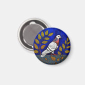 Aimant Illustration de pigeon (Recto/Verso)