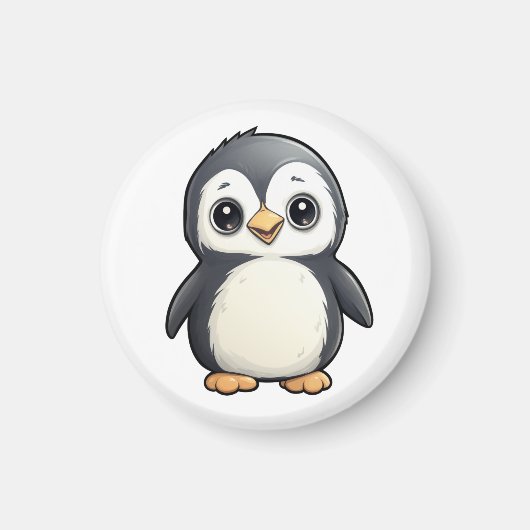 Aimant Illustration de pingouin de dessin (Devant)