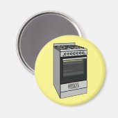 Aimant Illustration de poêle électrique (Recto/Verso)