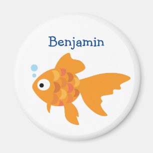 Aimant Illustration de poisson d'or convivial