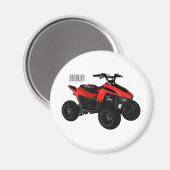 Aimant Illustration de Quad bike atv (Recto/Verso)