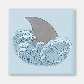 Aimant Illustration de requin (Devant)